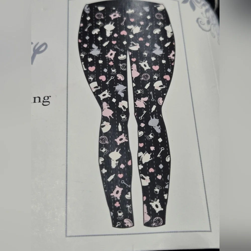 NWT Disney Black  Leggings Sz.2